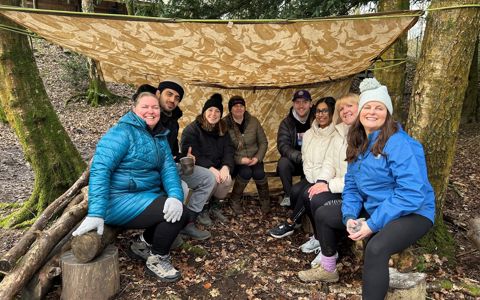 Image 2: BLGC team members den building at their first away day in January 2024