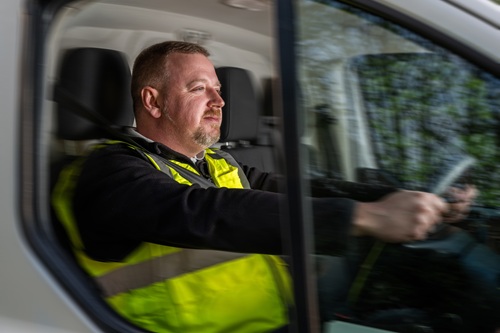 White Man Van Driver Transport MED Istock 2213100042 Credit Colada Creative