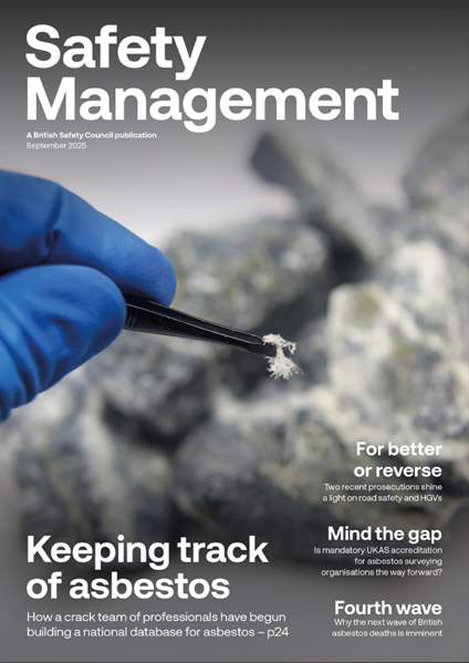 Cover of Safety Management magazine, September 2025