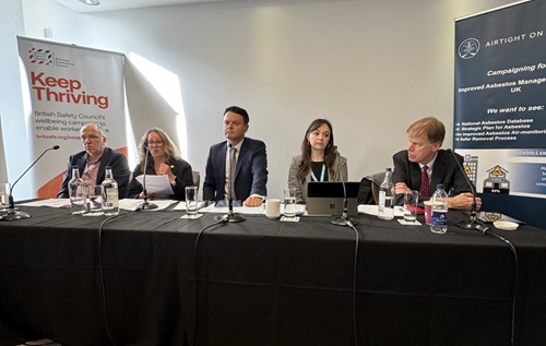 Panel discussion at British Safety Council's asbestos fringe event, Labour Party conference, September 2025