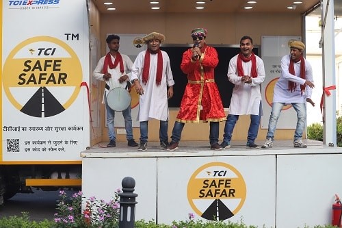 The project ‘TCI Safe Safar’ is based on street theatre