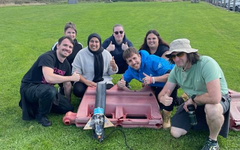 Image 2: BLGC team members den building at their first away day in January 2024