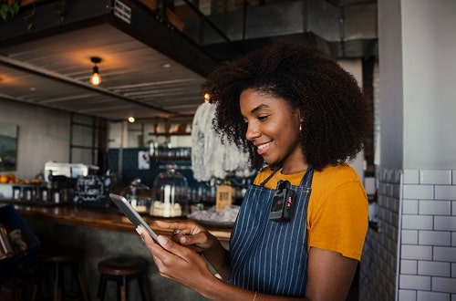 Waitress in Cafe Peoplesafe