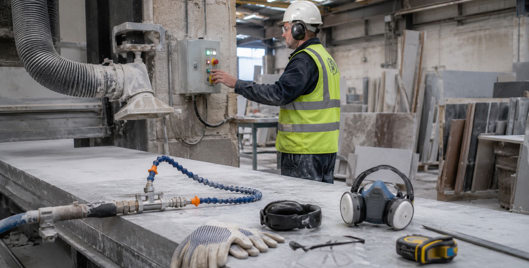 Silica Dust Warning Signs Worker Controls Header