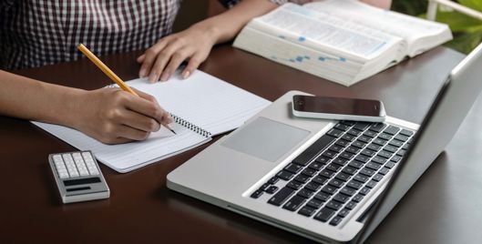 Person working at computer
