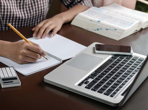 Person working at computer