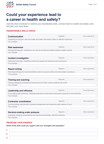 Transferable Skills Worksheet