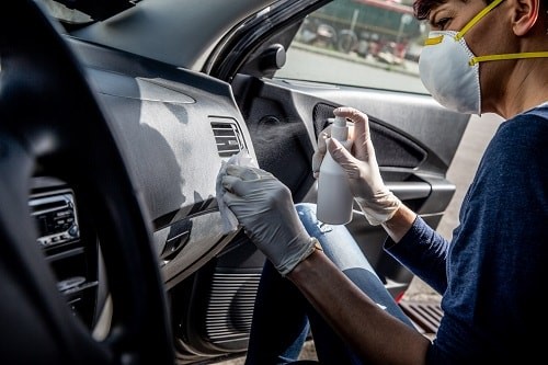 Employers should clean their vehicle regularly to help reduce the spread of the coronavirus
