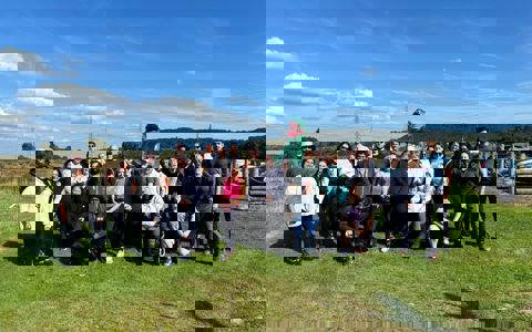 Image 1: Group photo of the BLGC team at their second away day in September 2024